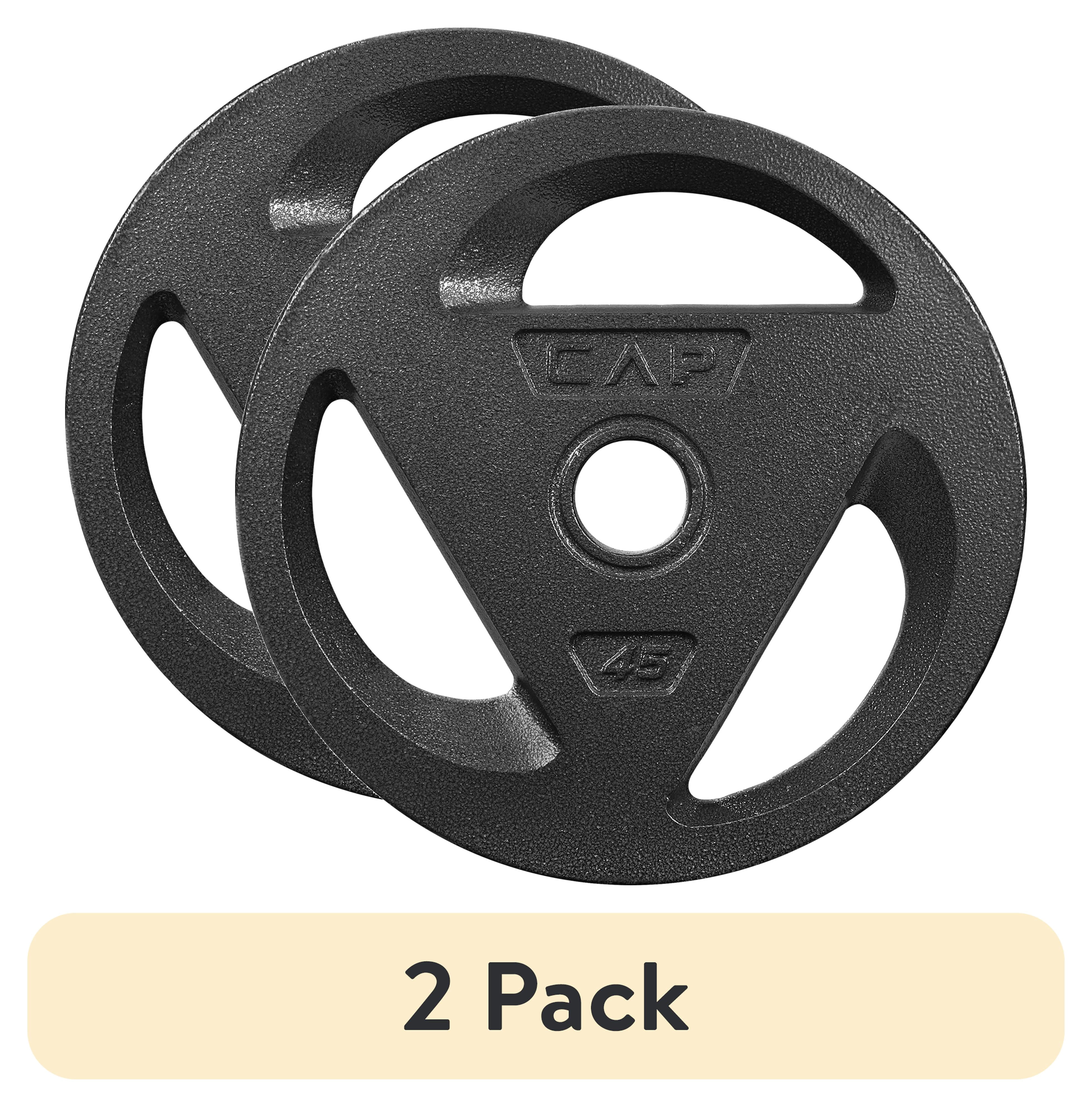 (2 pack) CAP Barbell 2" Olympic Grip Plate, 45lb Single