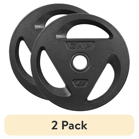 (2 pack) CAP Barbell 2" Olympic Grip Plate, 45lb single