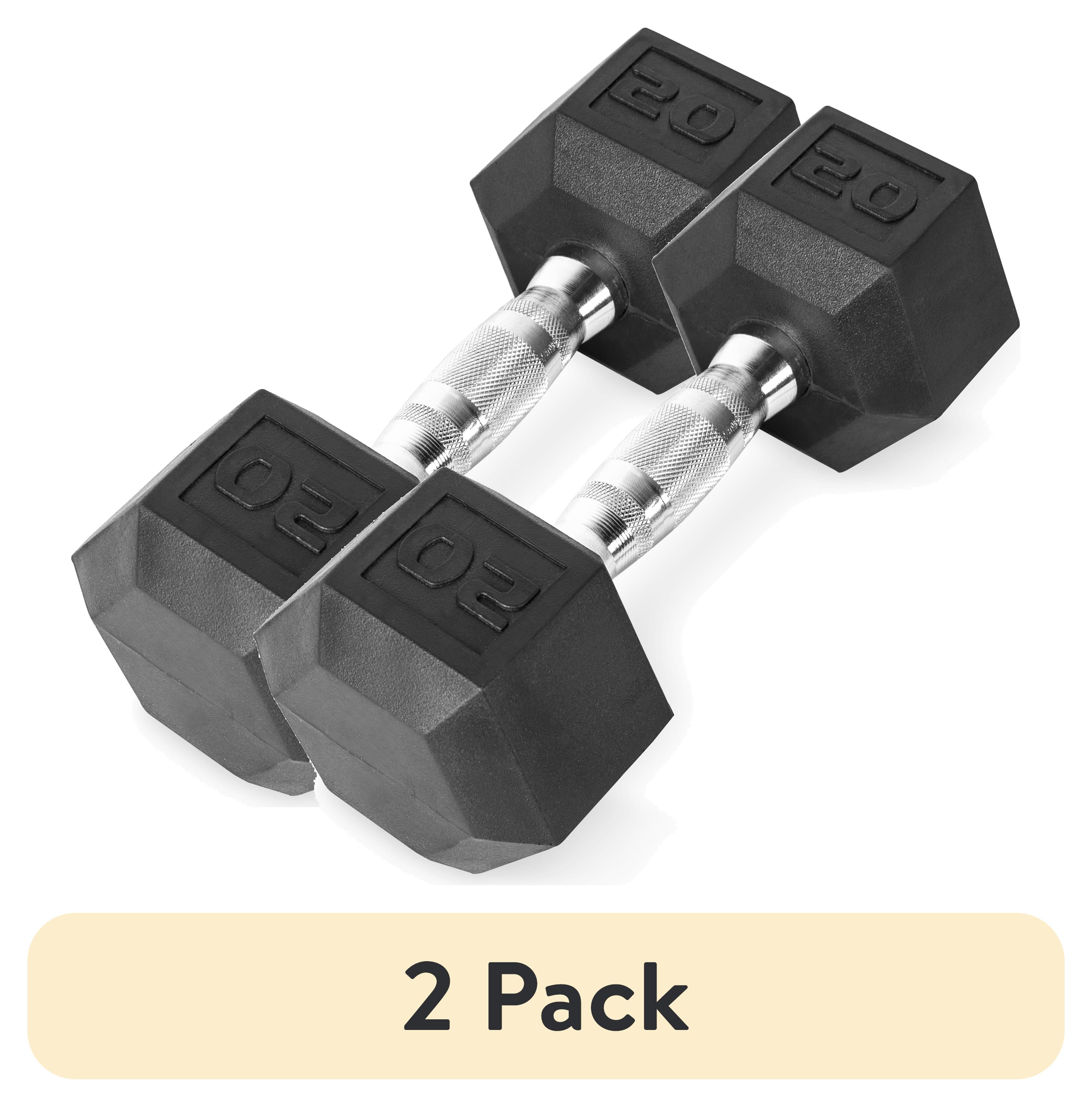 12 Sided Cap Dumbbells Costco JFIT, 30lb Rubber Hex Dumbbell