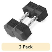 (2 pack) CAP Barbell, 20lb Rubber Hex Dumbbell, Single