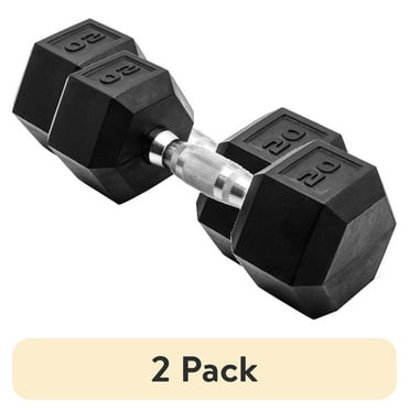 CAP Barbell Coated Hex Dumbbell, Single 3-120 lbs