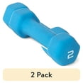 (2 pack) CAP Barbell 2lb Neoprene Dipped Dumbbell, Blue, Single ...