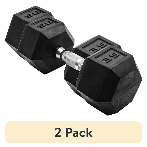 CAP Barbell Coated Hex Dumbbell, Single 3-120 lbs