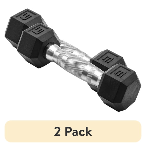 CAP Barbell Coated Hex Dumbbell, Single 3-120 lbs