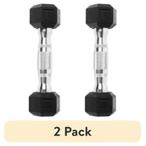 (2 pack) CAP Barbell, 3lb Rubber Hex Dumbbell, Single