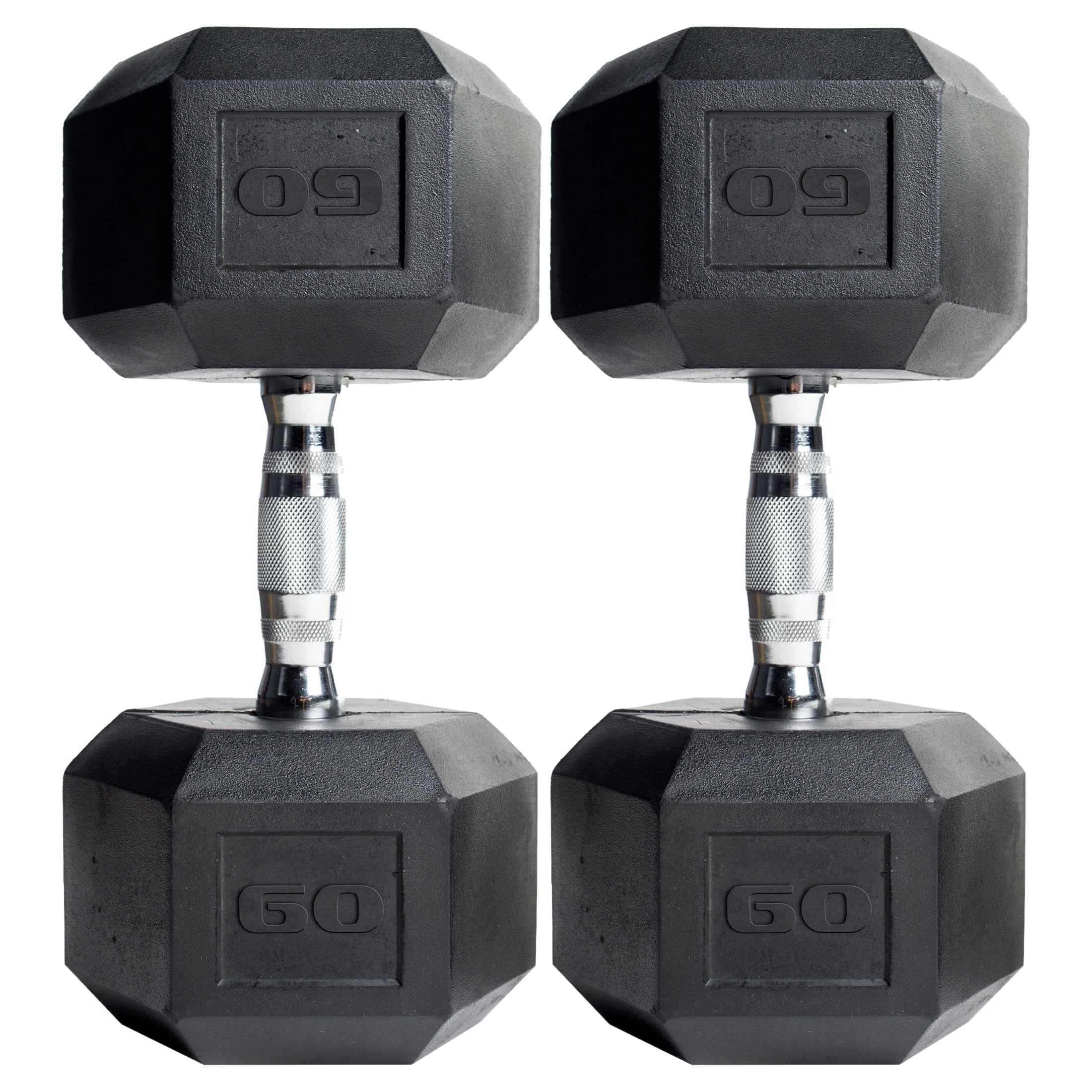 pack) CAP Barbell, 60lb Coated Hex Dumbbell, Single