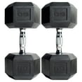 thumbnail image 1 of (2 pack) CAP Barbell, 60lb Coated Hex Dumbbell, Single, 1 of 9