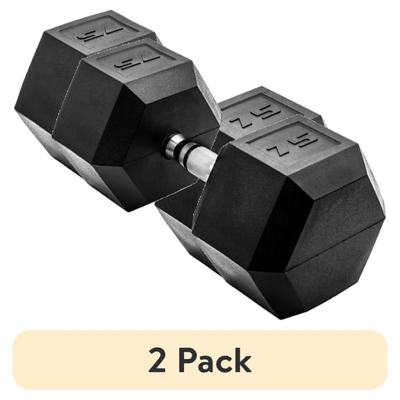 CAP Barbell Coated Hex Dumbbell, Single 3-120 lbs