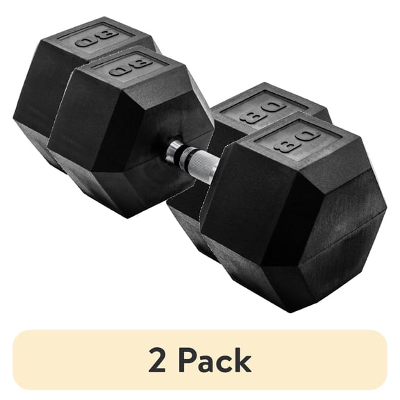CAP Barbell Coated Hex Dumbbell, Single 3-120 lbs