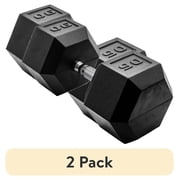 2 pack 2 pack CAP Barbell, 90lb Coated Hex Dumbbell, Single