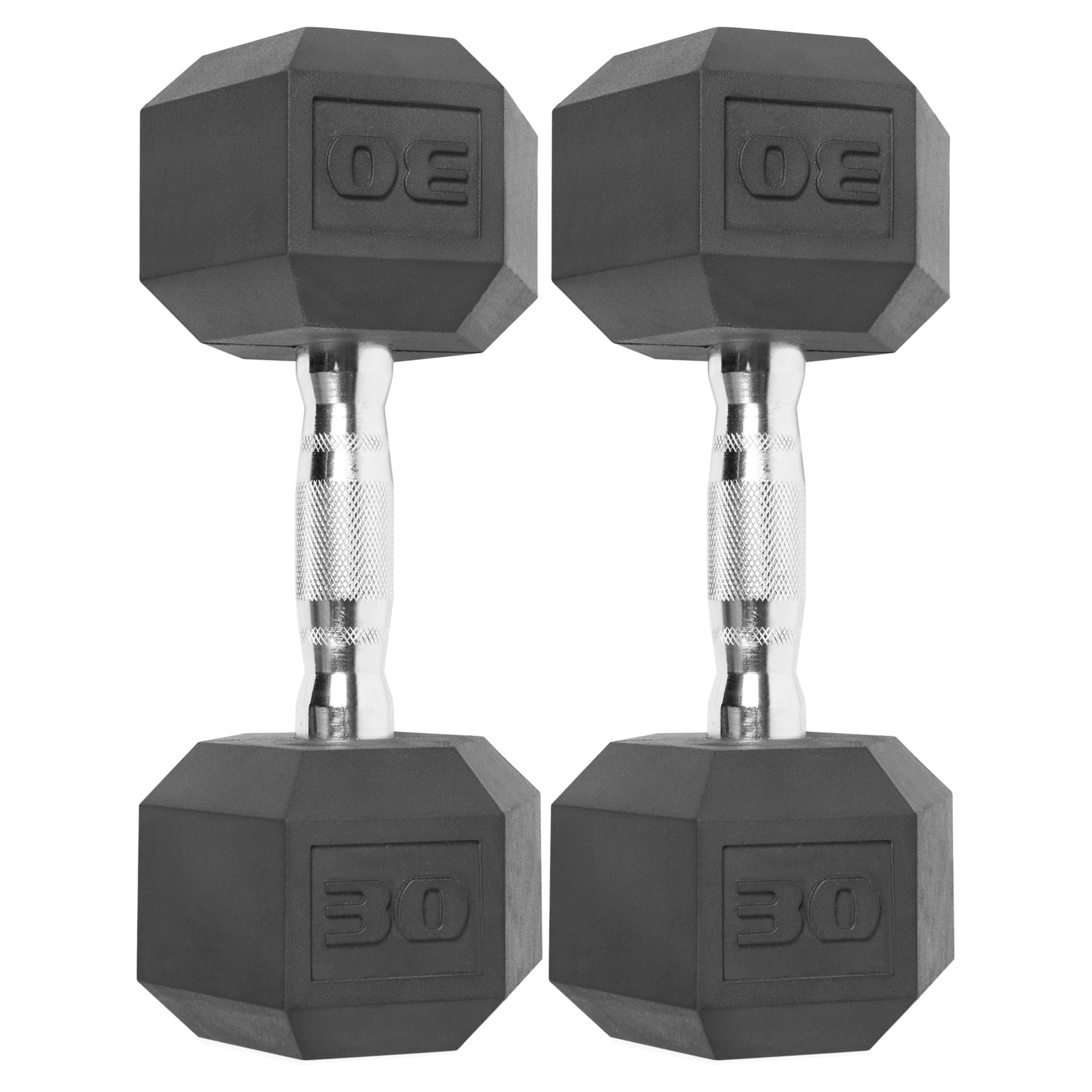 (2 pack) CAP Barbell Coated Hex Dumbbell, Single 30 lbs