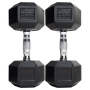 2 pack CAP Barbell Coated Hex Dumbbell, Single 35 lbs