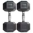 thumbnail image 1 of (2 pack) CAP Barbell Coated Hex Dumbbell, Single 40 lbs, 1 of 8
