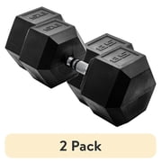 2 pack CAP Barbell Coated Hex Dumbbell, Single 85 lbs