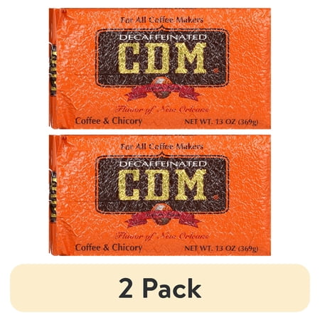 (2 pack) CDM Decaffeinated Coffee & Chicory, 13 oz