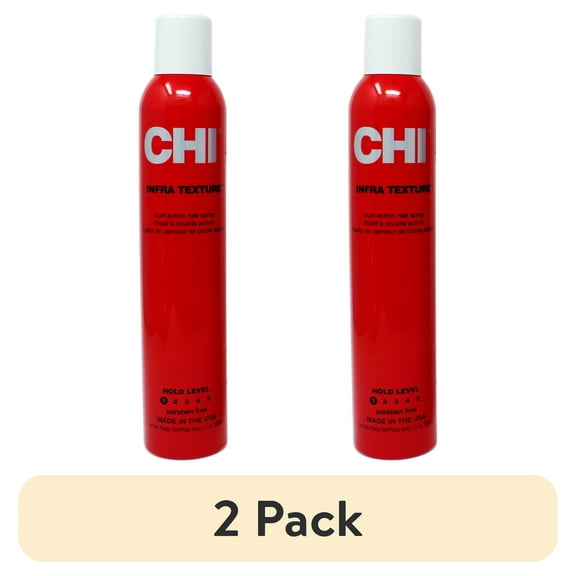 (2 pack) CHI Infra Texture Dual Action Hair Spray, 10 oz