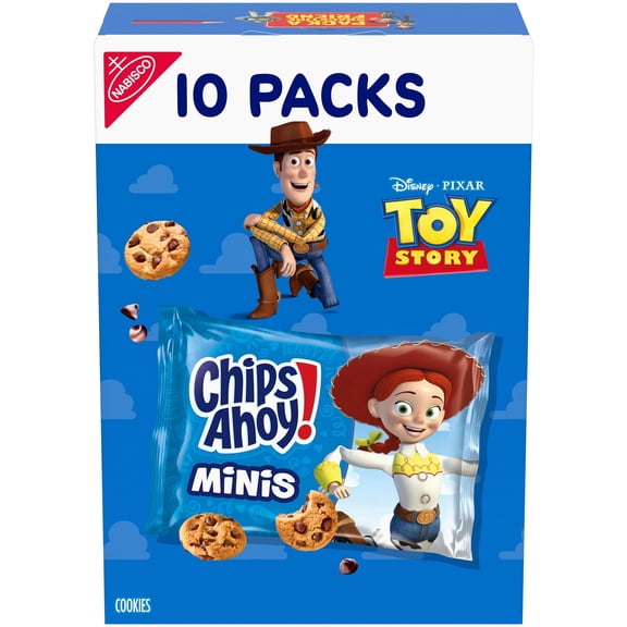 2 pack CHIPS AHOY! Minis Original Fudgy Chocolate Chip Cookies, 10 Snack Packs