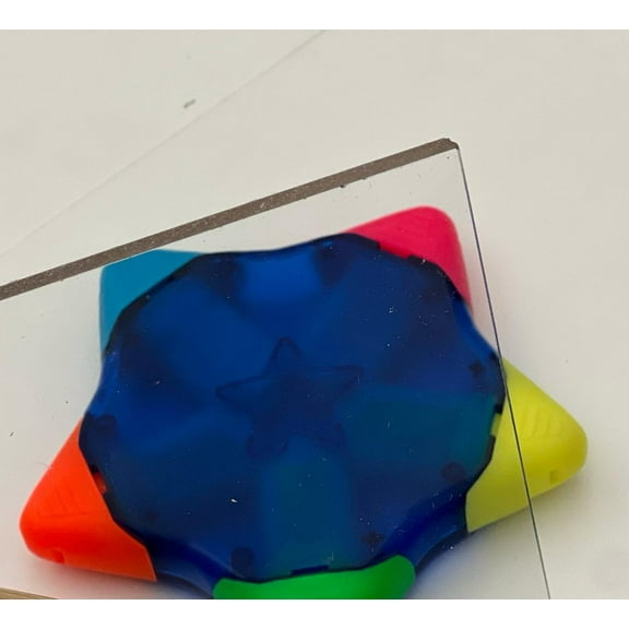 2 pack- CLEAR ACRYLIC PLEXIGLASS .060" 12" X 12" PLASTIC SHEET