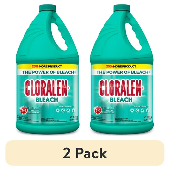 (2 pack) Cloralen Concentrated Household Cleaning Liquid Bleach, 121 fl oz