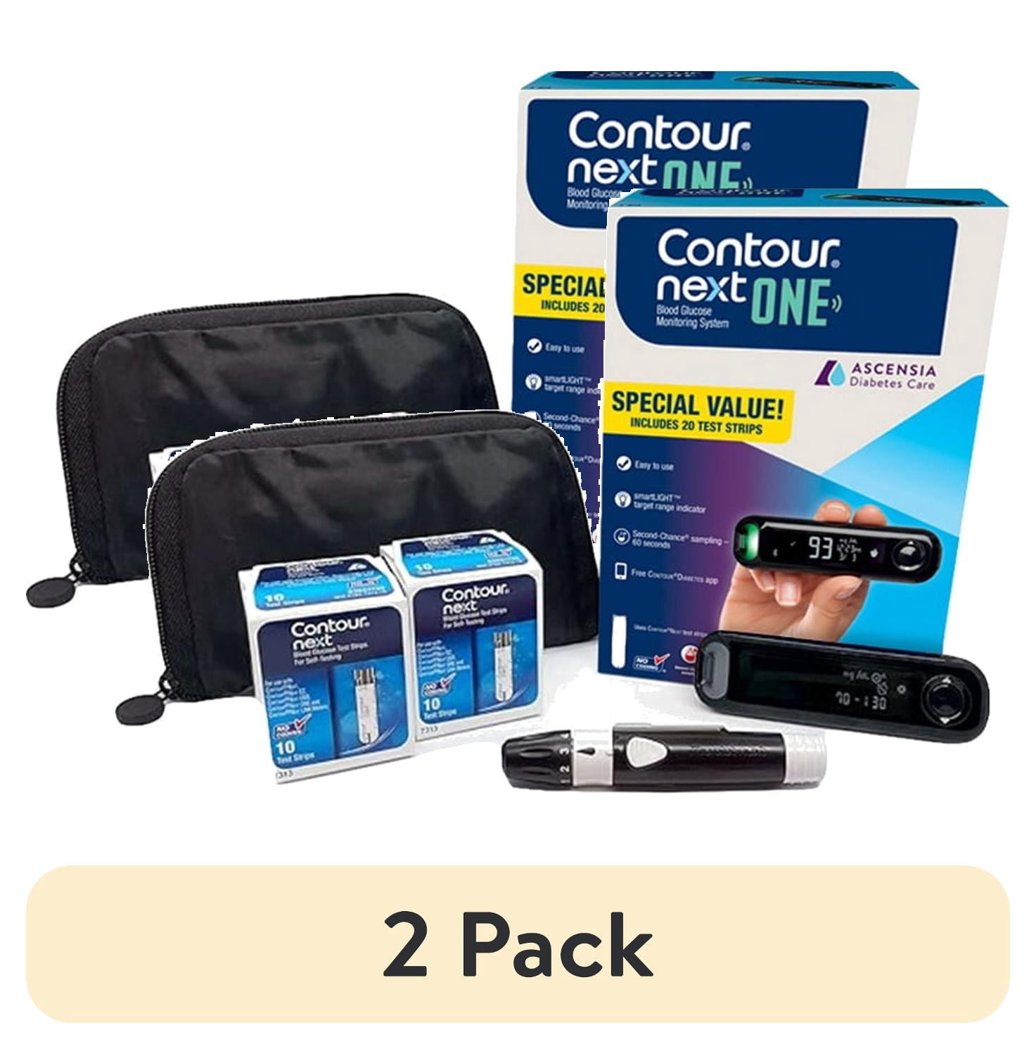 (2 pack) CONTOUR®NEXT ONE Blood Glucose Meter Value Pack