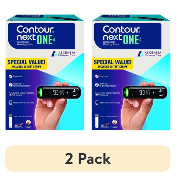(2 pack) CONTOUR®NEXT ONE Blood Glucose Meter Value Pack