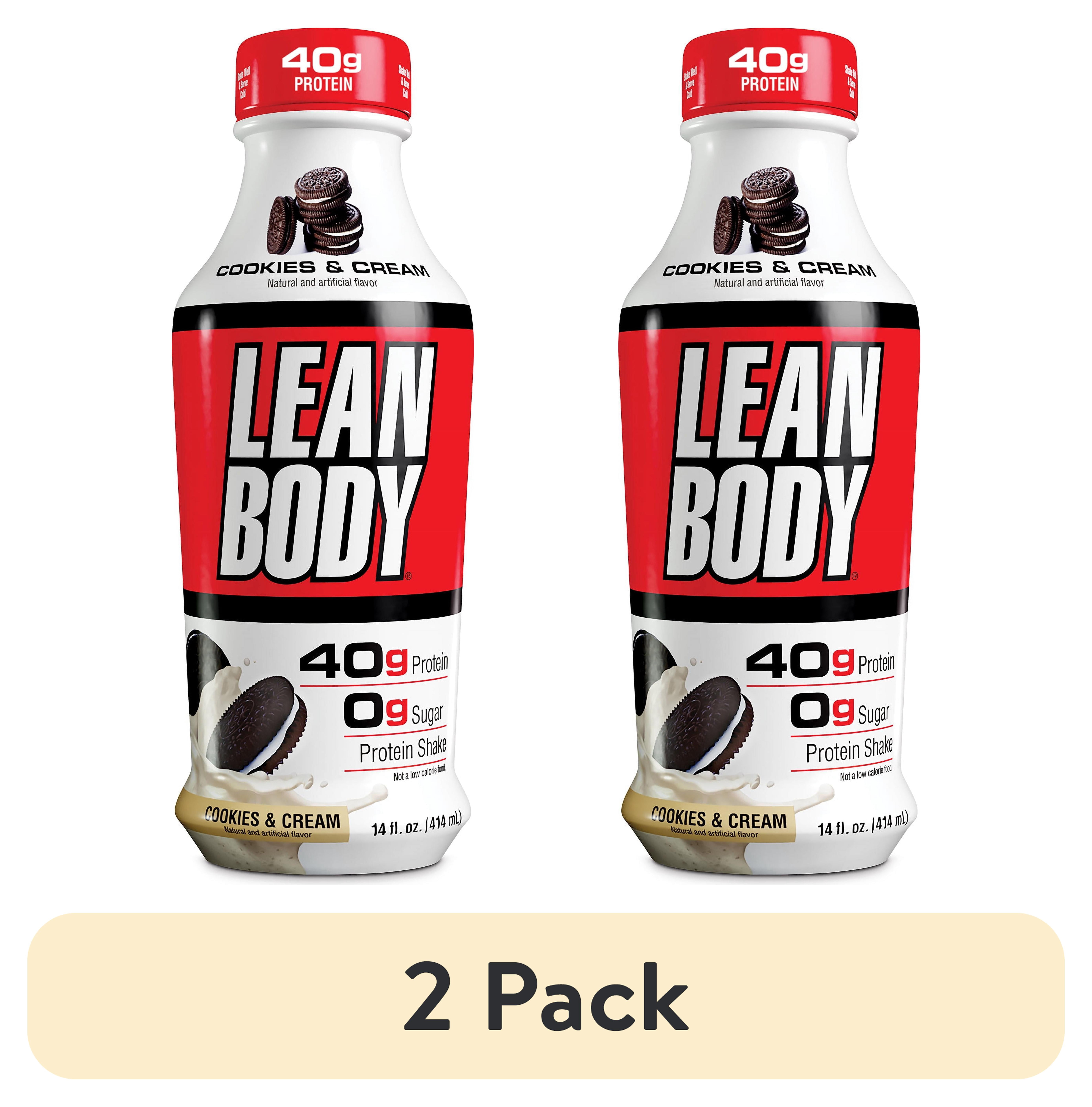 (2 pack) COOKIES & CREAM LEAN BODY PROTEIN SHAKE