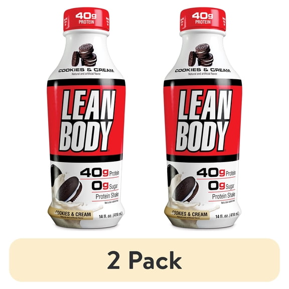 (2 pack) COOKIES & CREAM LEAN BODY PROTEIN SHAKE