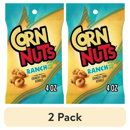 (2 pack) CORN NUTS Ranch Crunchy Corn Kernels Snack, 4 oz.