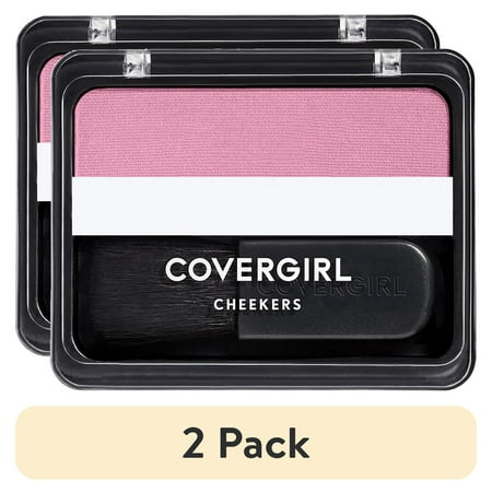 (2 pack) COVERGIRL Cheekers Blendable Powder Blush, 108 Pink Candy, 0.12 oz