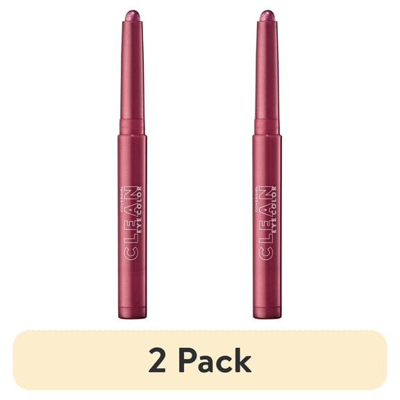 (2 pack) COVERGIRL Clean Eye Color Sticks, 320 Raspberry Bloom, 0.05 oz