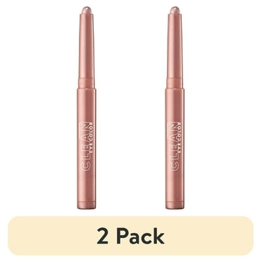 (2 pack) COVERGIRL Clean Eye Color Sticks, 322 Dreamy Pink, 0.05 oz
