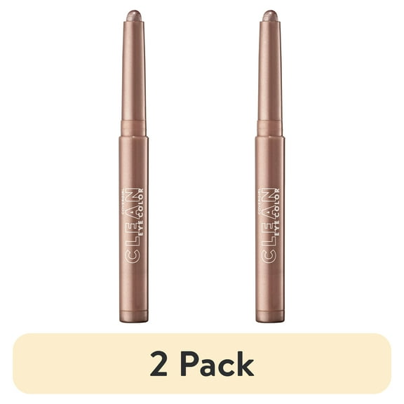 (2 pack) COVERGIRL Clean Eye Color Sticks, 328 Bronze Glow, 0.05 oz