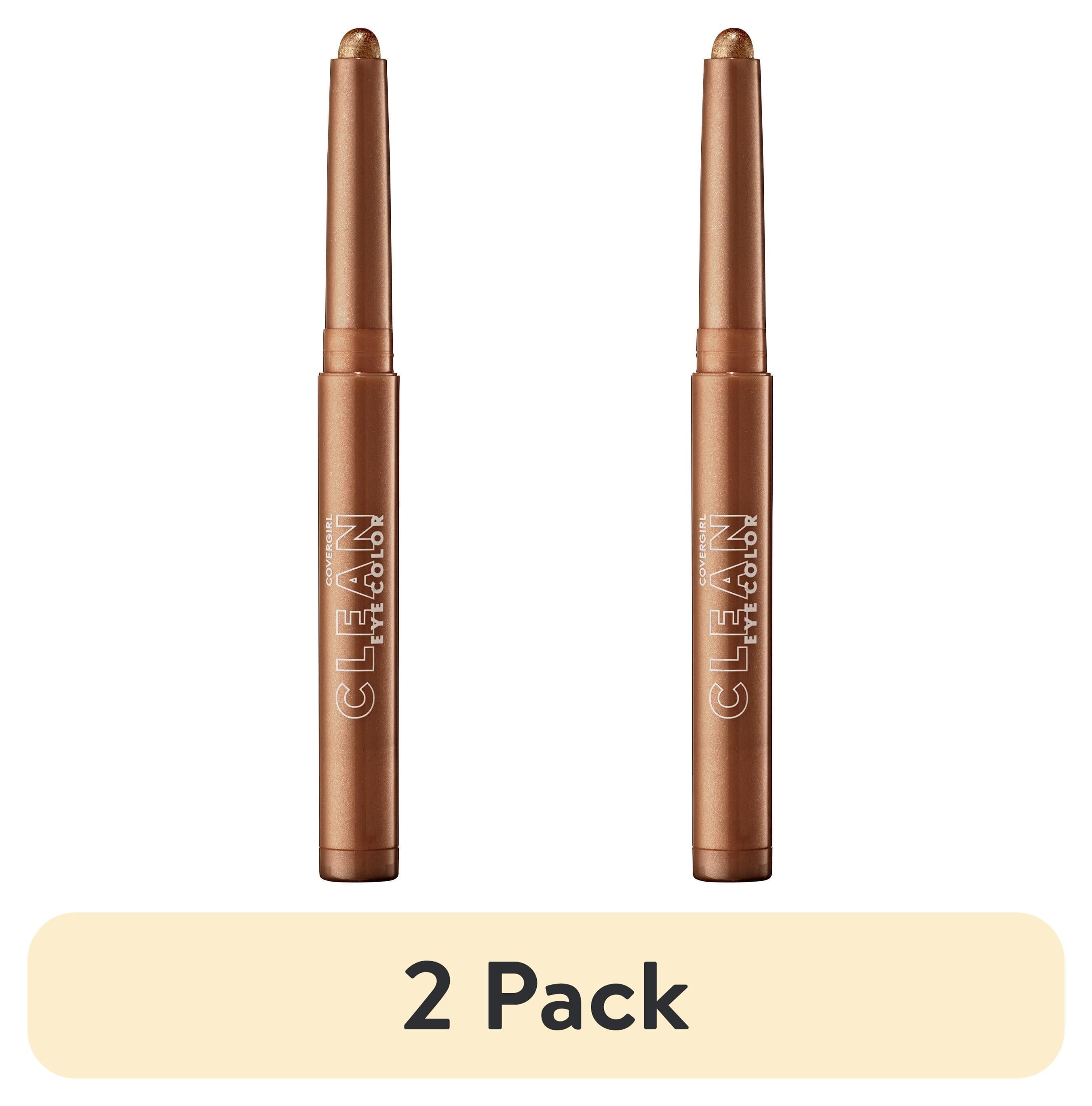 (2 pack) COVERGIRL Clean Eye Color Sticks, 330 Golden Toffee, 0.05 oz