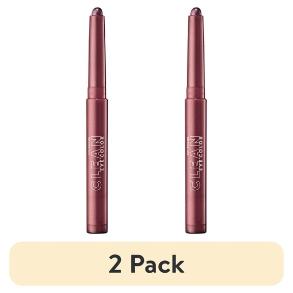 (2 pack) COVERGIRL Clean Eye Color Sticks, 333 Mystic Maroon, 0.05 oz