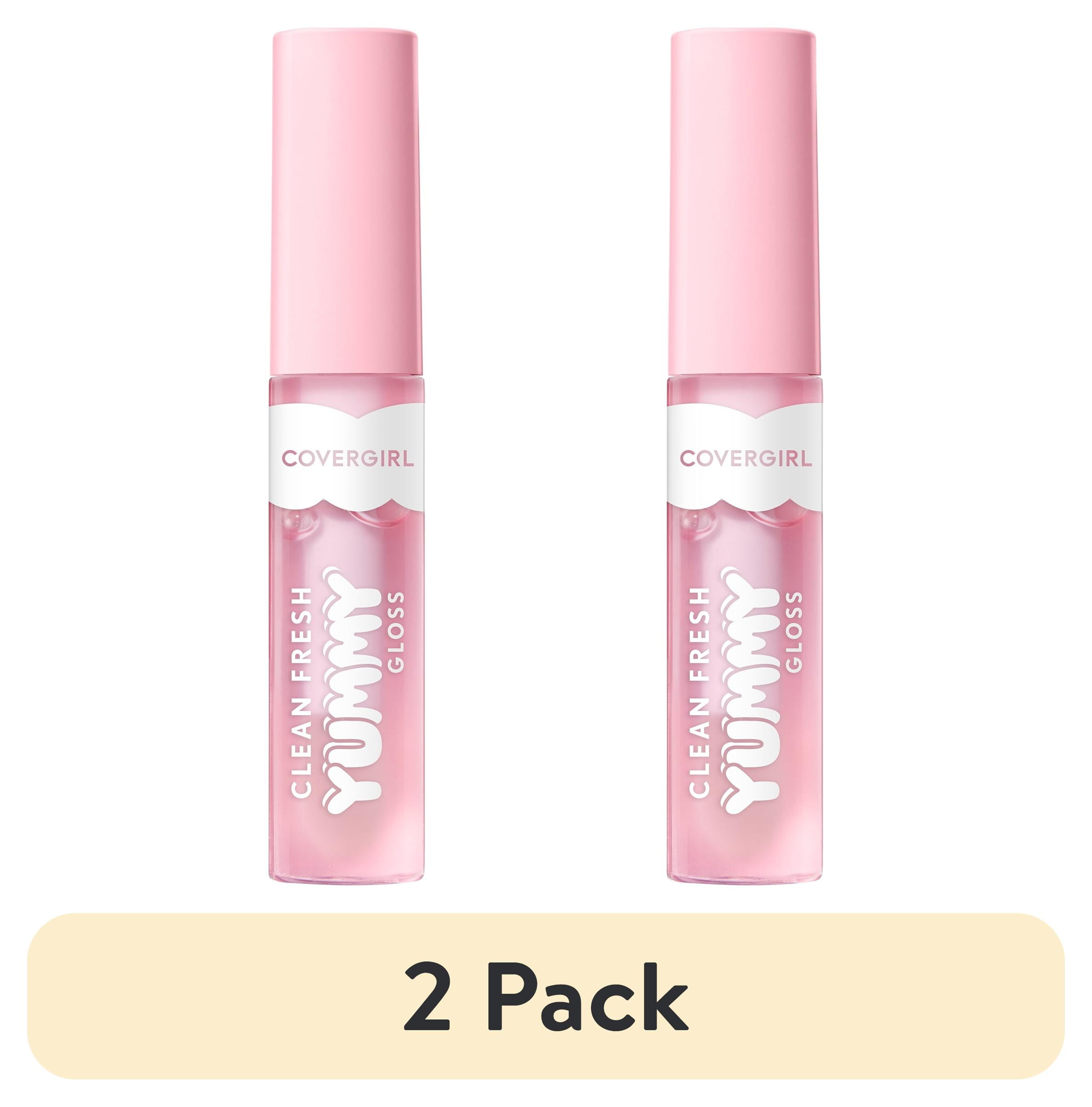 (2 pack) COVERGIRL Clean Fresh Yummy Lip Gloss, 100 Lets Get Fizzical, 0.33 fl oz
