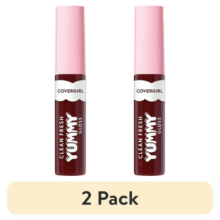 2 pack) COVERGIRL Clean Fresh Yummy Lip Gloss, 300 Acai You Later