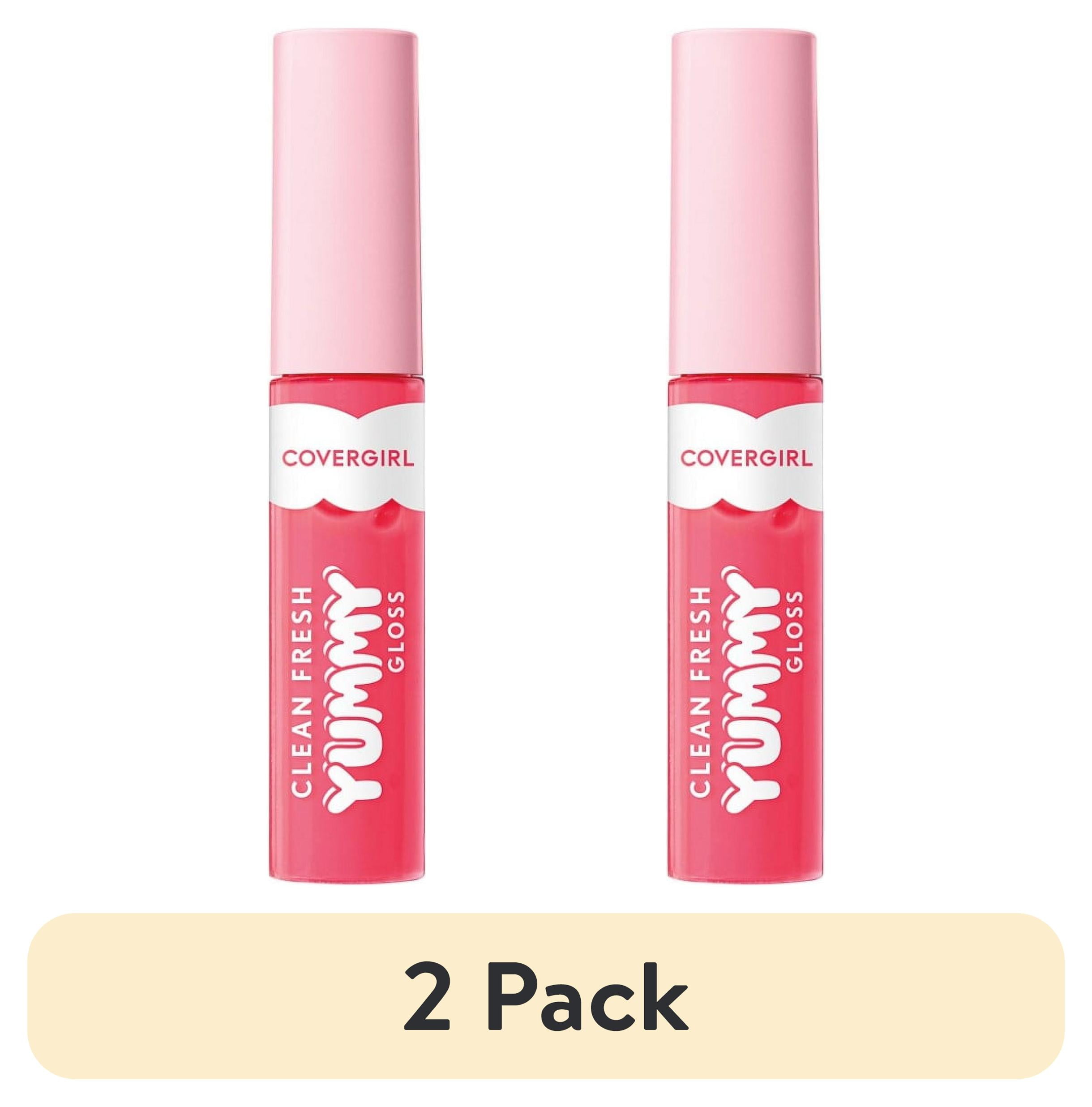 (2 pack) COVERGIRL Clean Fresh Yummy Lip Gloss, 400 Glamingo Pink, 0.33 fl oz