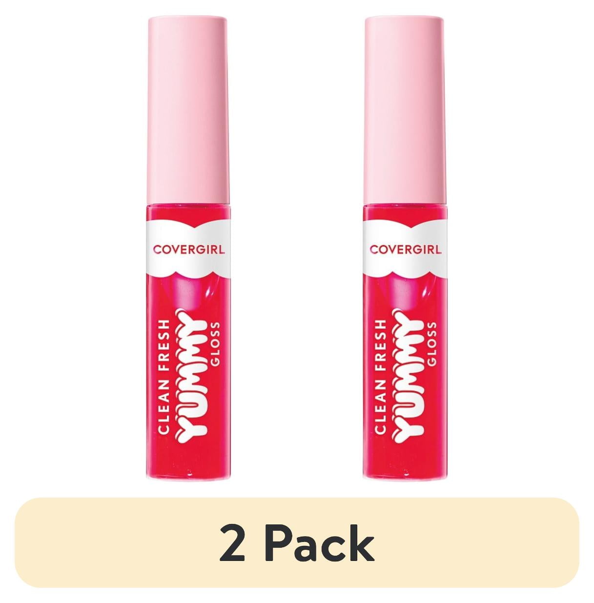 (2 pack) COVERGIRL Clean Fresh Yummy Lip Gloss, 600 My Strawbooty, 0.33 fl oz