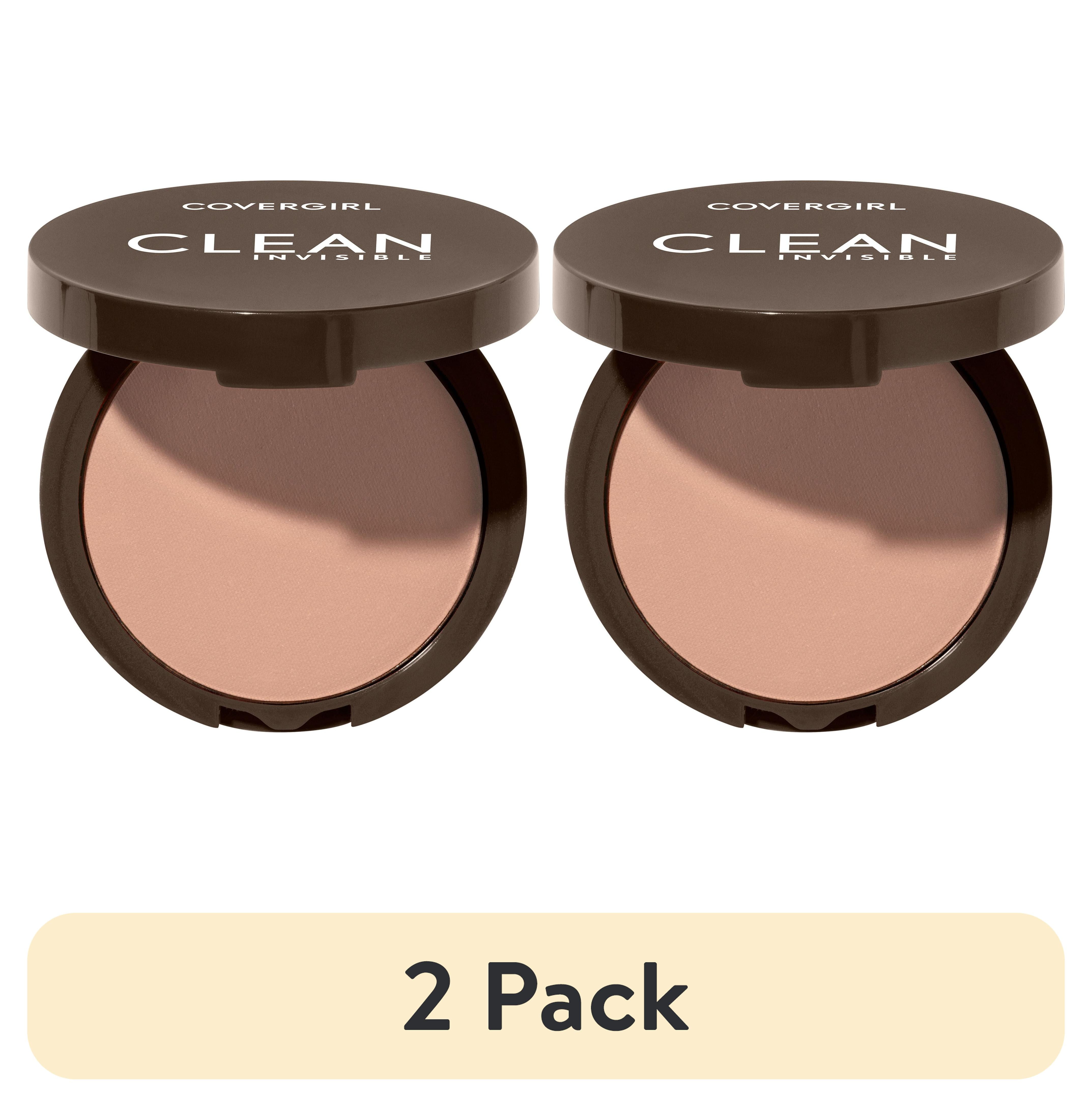 (2 pack) COVERGIRL Clean Invisible Pressed Powder, 150 Creamy Beige, 0.38 oz