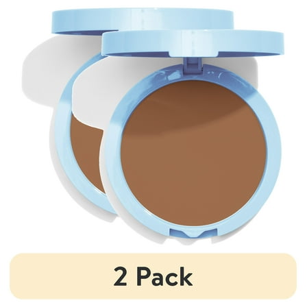 (2 pack) COVERGIRL Clean Matte Pressed Powder, 565 Tawny, 0.35 oz, Face Powder, Oil Free Loose Powder, Matte Finish, Lightweight, Shine Free Formula, Leaves Skin Smooth and Clean