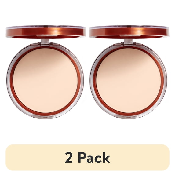 (2 pack) COVERGIRL Clean Pressed Powder, 105 Ivory, 0.39 oz, Lasting Setting Powder, Won't Clog Pores, Hypoallergenic, Dermatologist Tested, Shine-Free Formula, Smooth and Natural