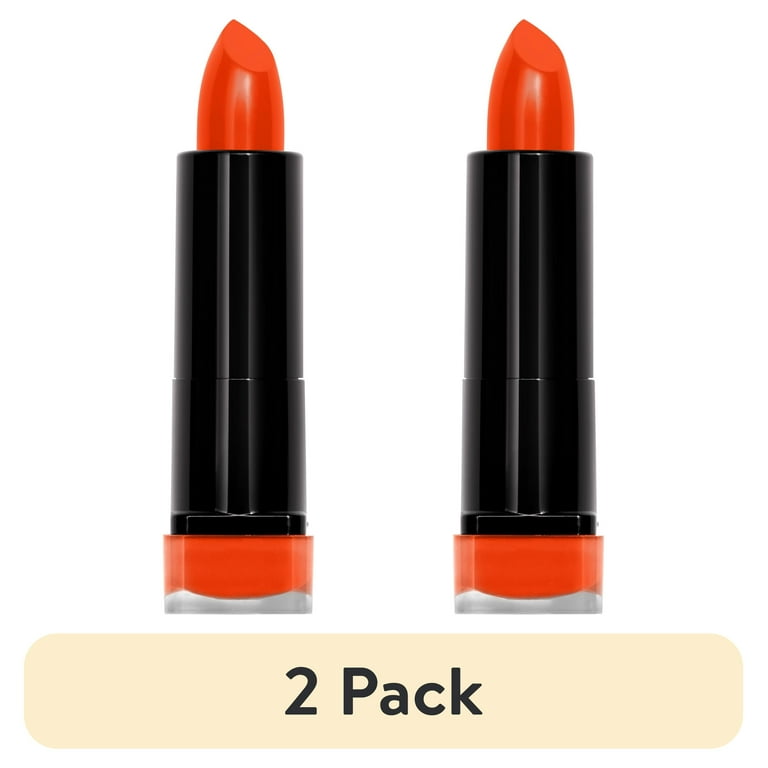 2 pack) COVERGIRL Exhibitionist Cream Lipstick, 495 Orange AF