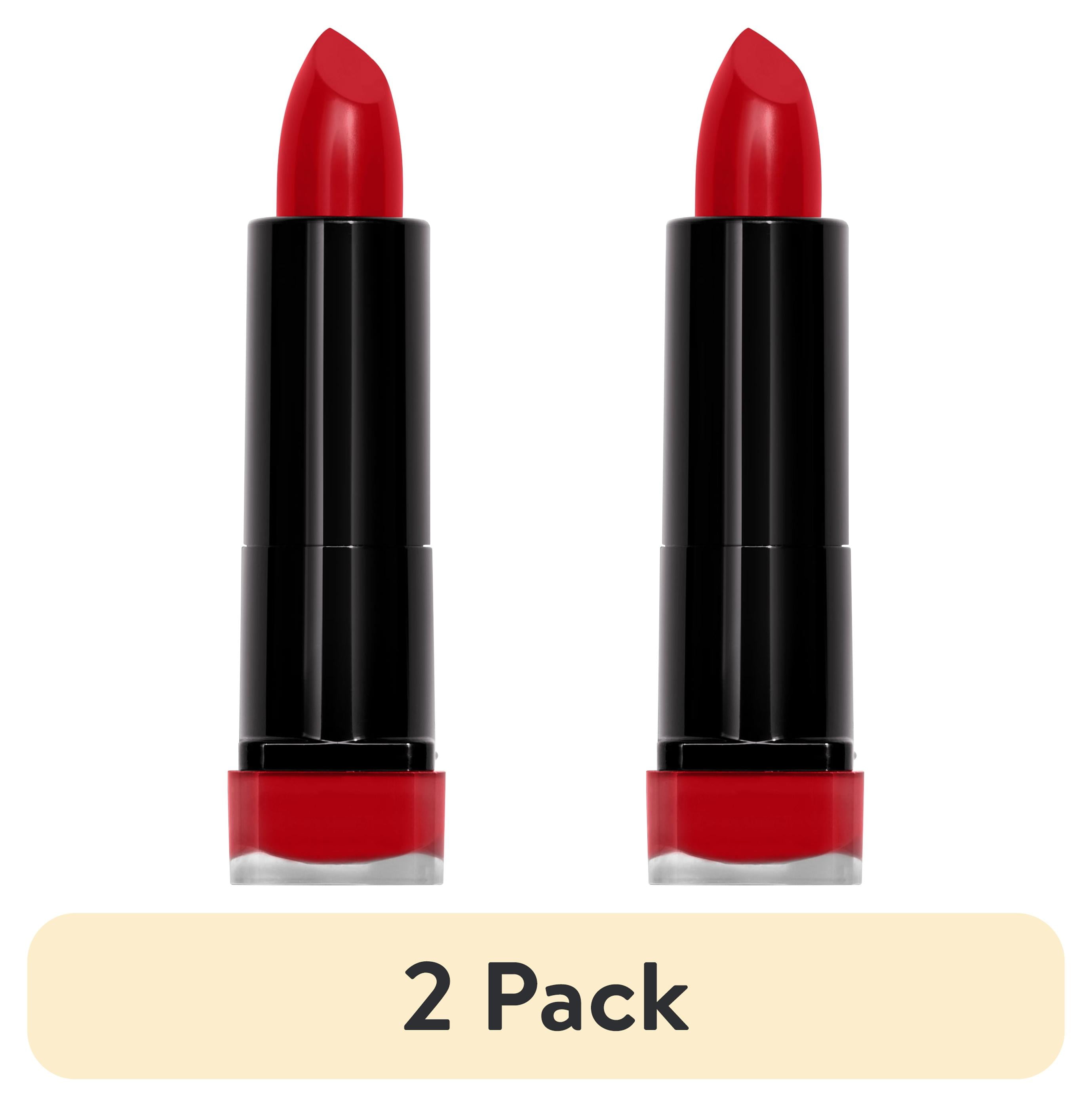 (2 pack) COVERGIRL Exhibitionist Cream Lipstick, 510 Real Red, 0.12 oz