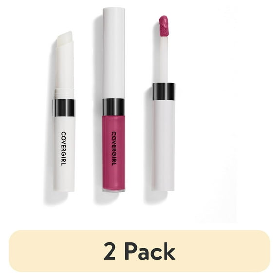 (2 pack) COVERGIRL Outlast All-Day Moisturizing Lip Color, 574 Fuchsia Forever