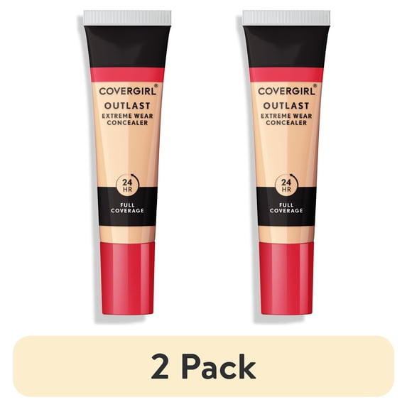 (2 pack) COVERGIRL Outlast Extreme Wear Concealer, Fair Ivory, .3 fl oz, Full Coverage, All Day Wear