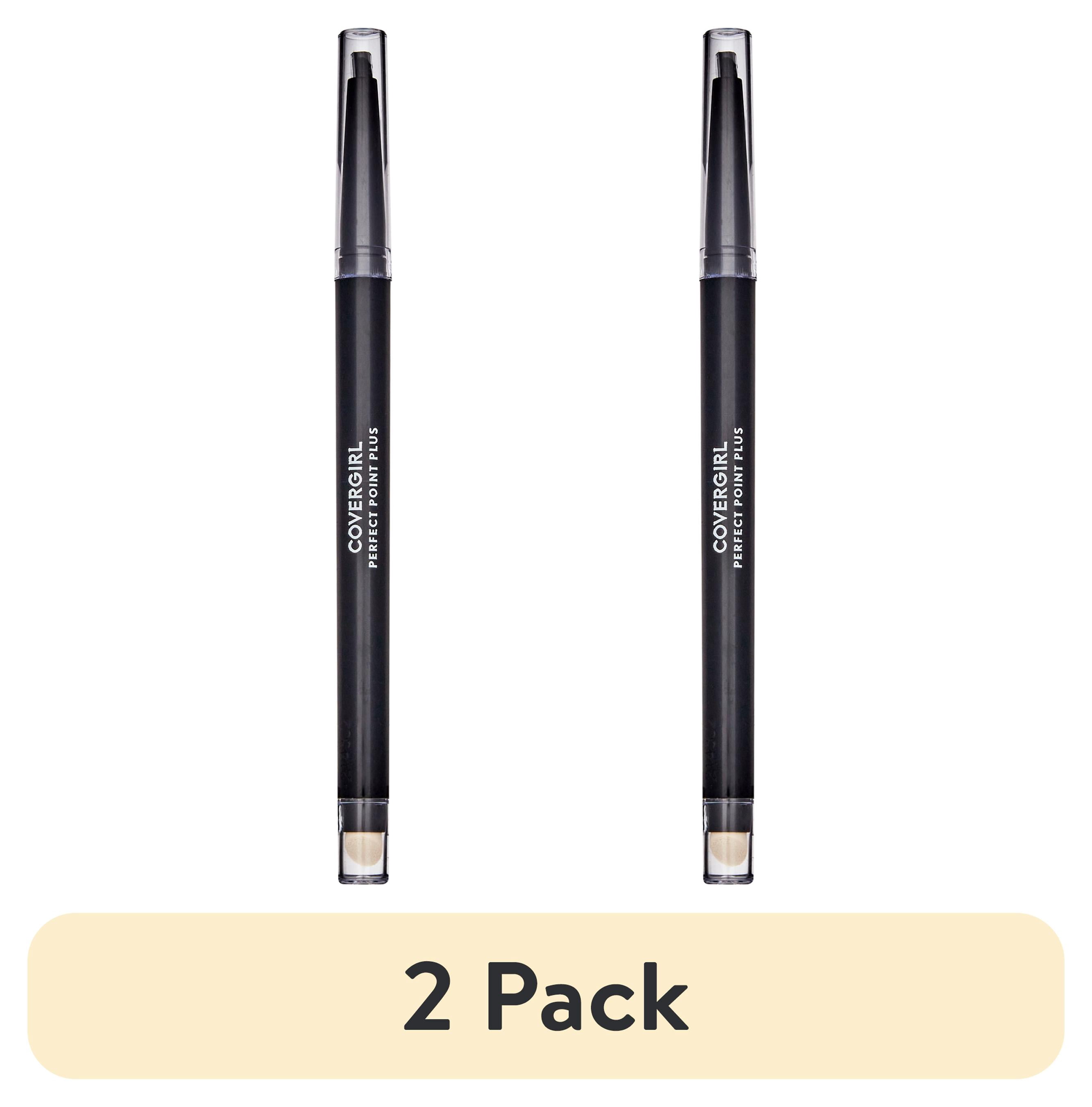 (2 pack) COVERGIRL Perfect Point Plus Eyeliner Pencil, Black Onyx Pack of 1, Long-Lasting, Versatile Black Eyeliner, Soft Smudging Tip, No Sharpening Needed