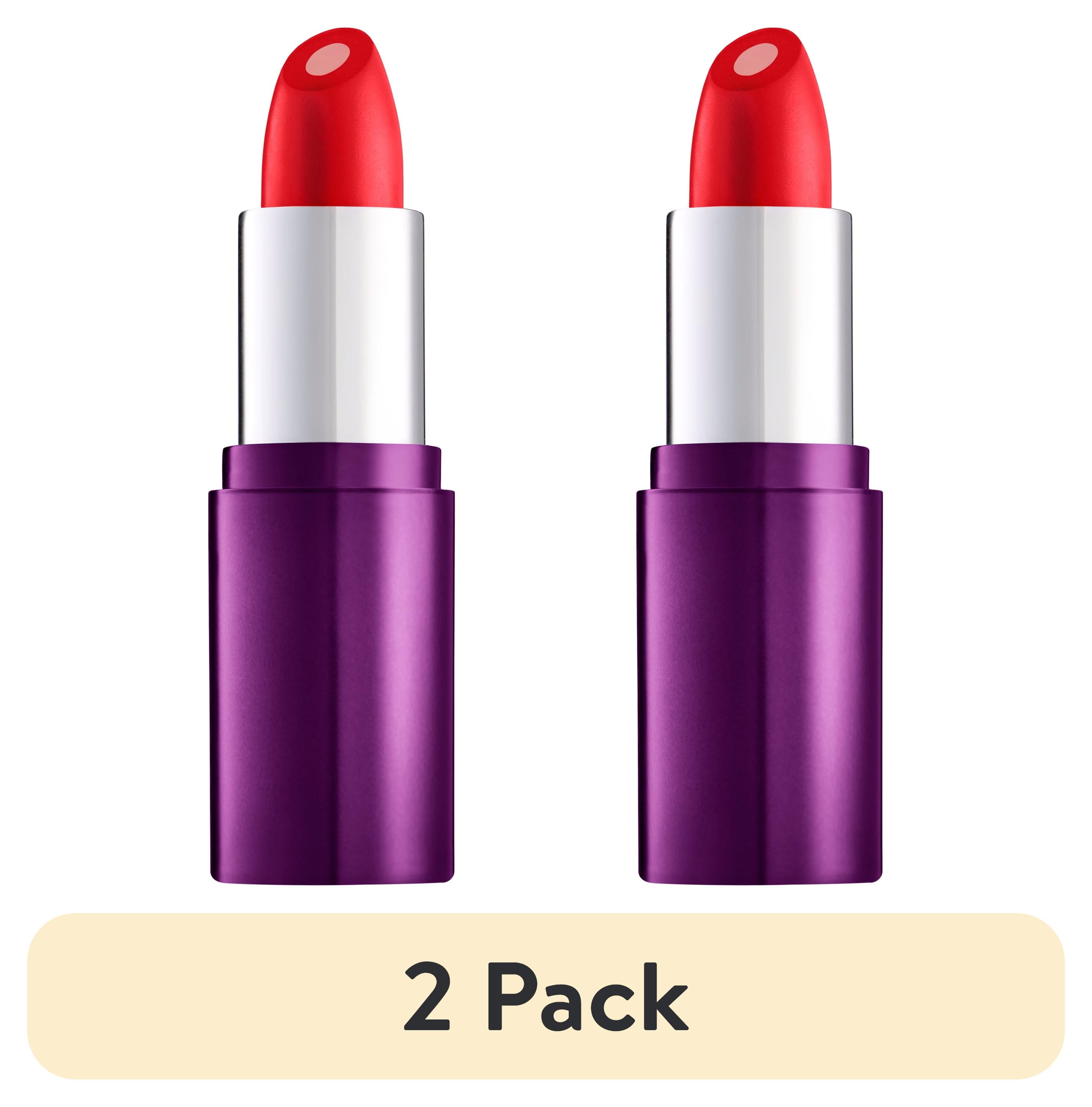 (2 pack) COVERGIRL Simply Ageless Moisture Renew Core Lipstick, 310 Devoted Red, 0.14 oz