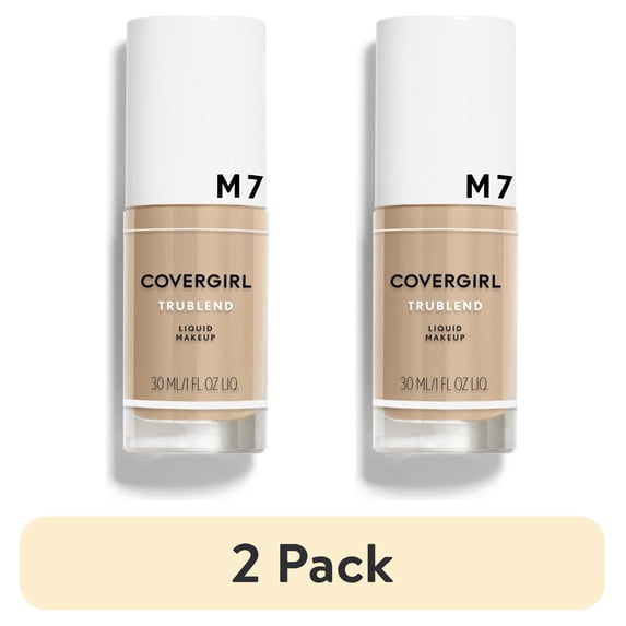 (2 pack) COVERGIRL TruBlend Liquid Foundation, Soft Honey, M7, 1 fl oz