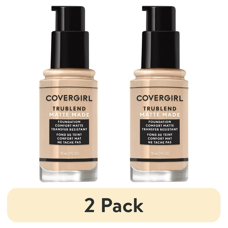 2 pack) COVERGIRL TruBlend Matte Made Liquid Foundation, L15
