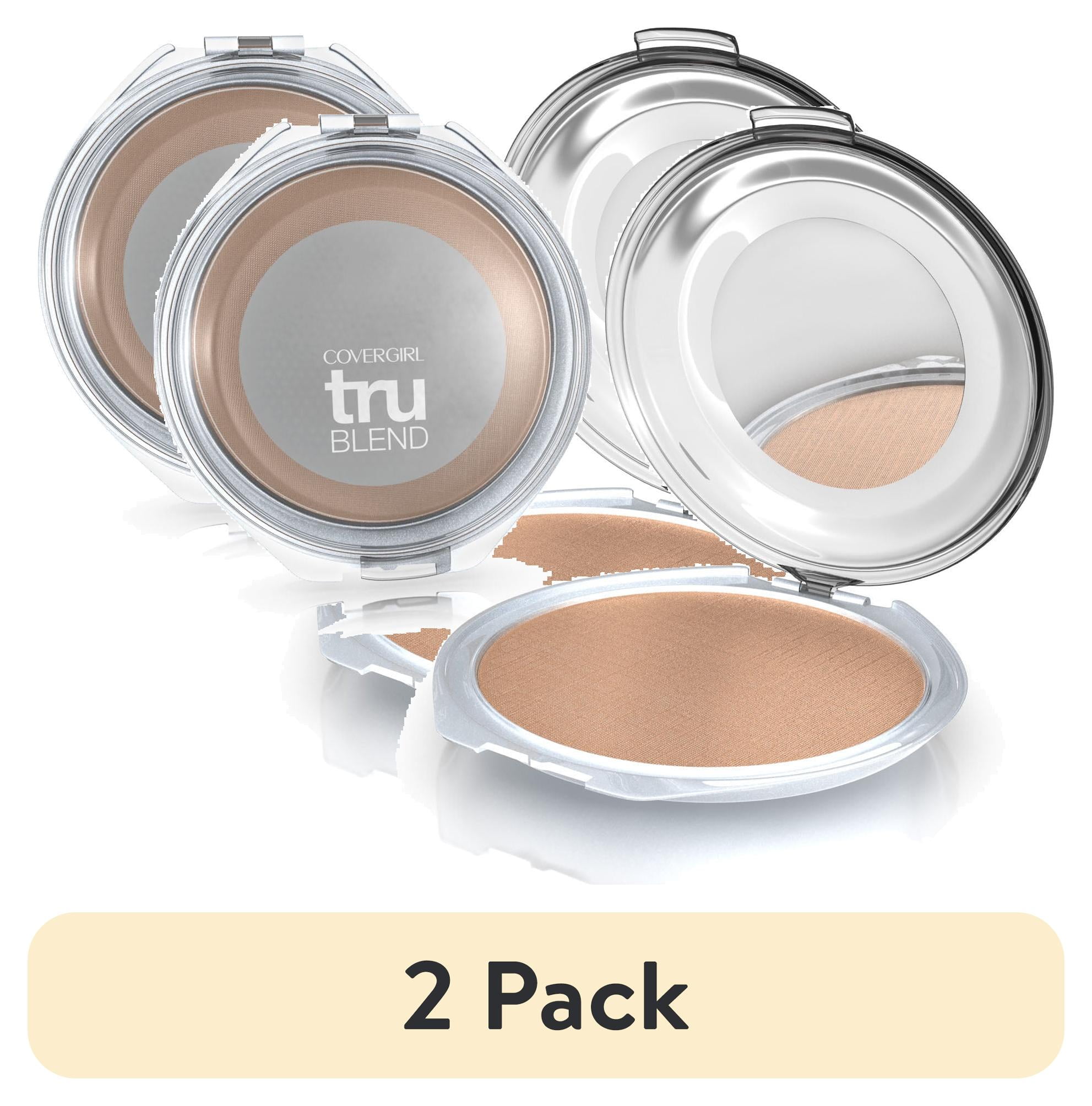 (2 pack) COVERGIRL TruBlend Pressed Blendable Powder, Translucent Honey, .39 oz, Setting Powder